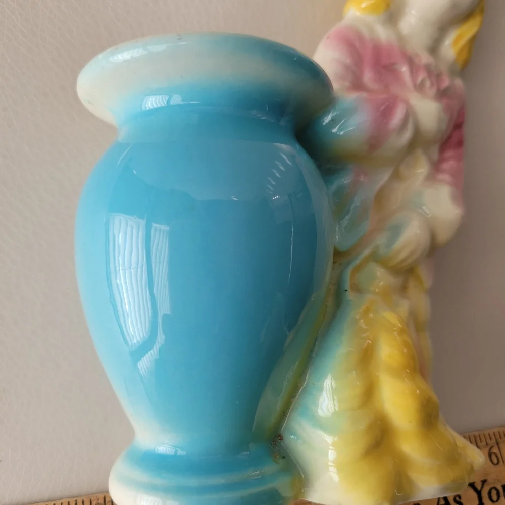 Vintage Pottery Girl Vase ~ USA Pottery ~ 1950s (?) See NOTES & Photos - Picture 9 of 16